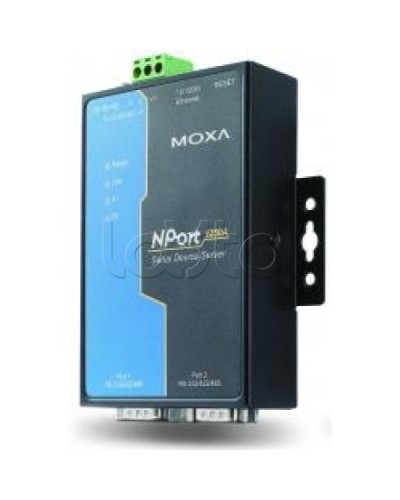 Сервер 2-портовый RS-232/422/485 в Ethernet Moxa NPort 5250A-T в Нефтеюганске Дополнительное оборудование для ОПС Pintop.ru