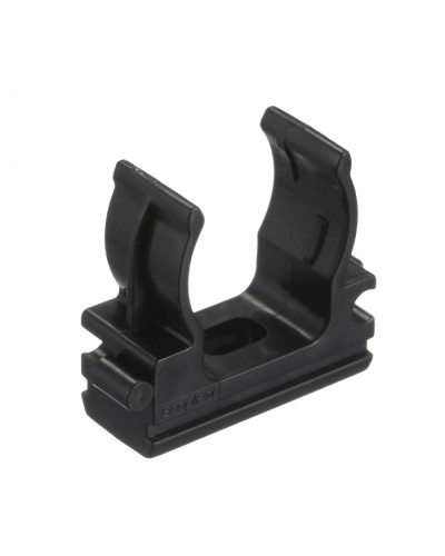 CF20G Держатель (клипса), без галогена, для труб D20мм, цвет чёрный (50 шт/упак) Экопласт (41720-50HF-BL) в Нефтеюганске Держатели, клипсы, скобы Pintop.ru