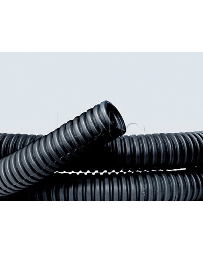 Труба ПНД гибкая гофр. д.40мм, лёгкая без протяжки, 20м, цвет чёрный DKC 70740 в Нефтеюганске Труба гофрированная Pintop.ru