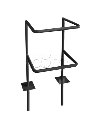 Ограждение стойки считывателя ОС-1 АЯКС, цвет черный, «под бетонирование» Магнито-контакт в Нефтеюганске Ограждения Pintop.ru