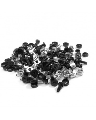 Комплект крепежа М6, винт, пластиковая шайба, гайка, 50 шт Datarex DR-464500 в Нефтеюганске Полки для шкафов и стоек Pintop.ru