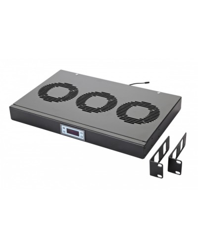 Панель вентиляционная с 3 вентиляторами, с контроллером Eurolan 60A-91-10-30BL в Нефтеюганске Вентиляторные модули Pintop.ru