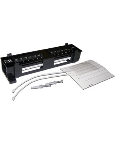 Патч-панель настенная горизонтальная 12 портов RJ-45 TWT TWT-PP12UTP-H в Нефтеюганске Патч панель Pintop.ru