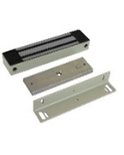 Электромагнитный замок AccordTec ML-400 K с уголком, цвет серый в Нефтеюганске Электромагнитные замки Pintop.ru