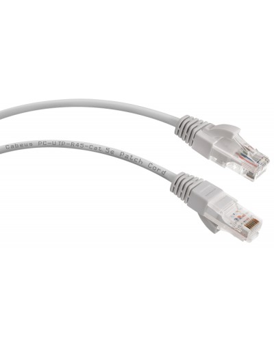 Шнур коммутационный 2xRJ-45/8P8C U/UTP кат.5е (2 м) Cabeus PC-UTP-RJ45-Cat.5e-2m в Нефтеюганске Патчкорды (медные) Pintop.ru