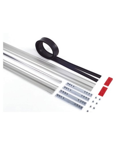 Пара торцевых заглушек для декорирования зажимных профилей на цельностеклянных полотнах Faac 105405 в Нефтеюганске Запчасти для шлагбаумов и автоматики Pintop.ru