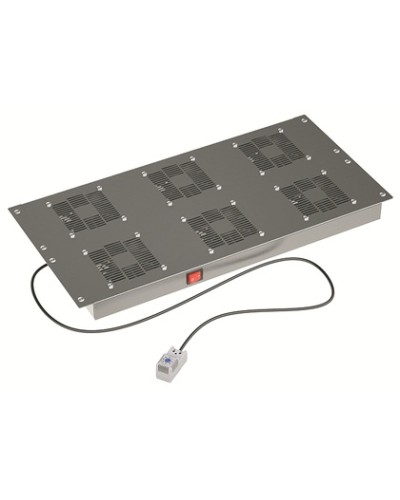 Потолочный вентиляторный модуль, с термостатом 6 вент. для крыши Ш=800мм DKC R5VSIT8006FT в Нефтеюганске Вентиляторные модули Pintop.ru