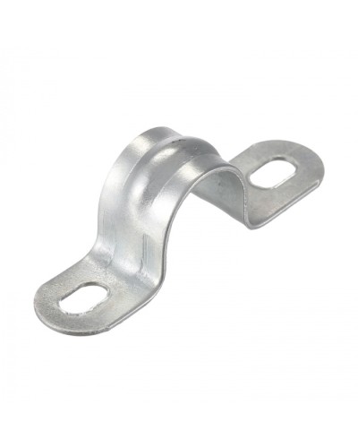 Скоба оцинк. с двумя отверстиями, для трубы D14мм(5шт) Экопласт (43614-5) - Скоба оцинкованная с двумя отверстиями, для трубы D14мм(5шт) Экопласт в Нефтеюганске Держатели, клипсы, скобы Pintop.ru