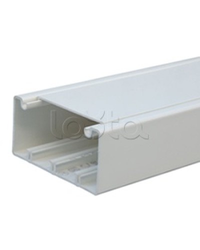 Короб с крышкой 100x55 (Крышка=80мм), 1шт=2м Экопласт 76002-2 Экопласт 76002-2 в Нефтеюганске Кабель-канал Pintop.ru