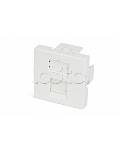 Вставка 45x45 (аналог Mosaic) для 1 модуля формата Keystone Jack, со шторкой Hyperline SIP2-1K-M45-45 в Нефтеюганске Модули Keystone Pintop.ru