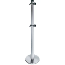 Стойка ограждения с 2-мя полупетлями L-образная передвижная, 2 муфты справа Oxgard ВЗР2442.09.01