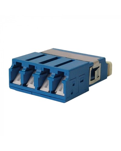 Адаптер оптический LC SM, со шторкой, корпус SC, квадро LANMASTER (LAN-4LCS/SH-AM-SM) в Нефтеюганске Проходные адаптеры и розетки оптические Pintop.ru