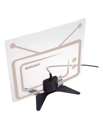 Антенна комнатная «Активная» для цифрового телевидения DVB-T2, Ag-717 REXANT 34-0717 в Нефтеюганске Системы видеонаблюдения Pintop.ru