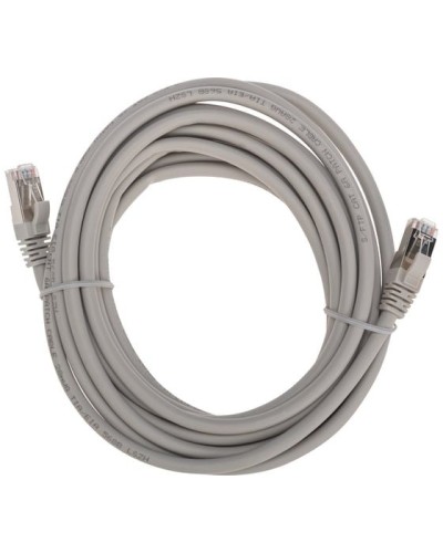 Патч-корд S/FTP, CAT 6A (10G), RJ45-RJ45, 28AWG, LSZH, серый, 5м REXANT 02-0390-5 в Нефтеюганске Патчкорды (медные) Pintop.ru
