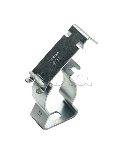 Держатель с крышкой D32, оцинкованная сталь DKC (6044-A32) в Нефтеюганске Держатели, клипсы, скобы Pintop.ru