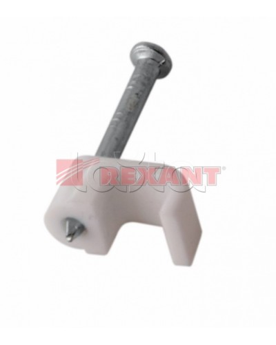 Крепеж кабеля плоский 6мм х 4мм (10шт/уп) REXANT 07-4206 в Нефтеюганске Держатели, клипсы, скобы Pintop.ru