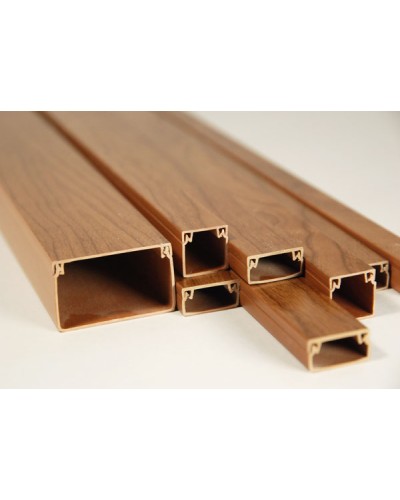Кабель-канал 40x25, двойной замок, орех (40 м/уп) (ПожТехКабель) в Нефтеюганске Кабель-канал Pintop.ru