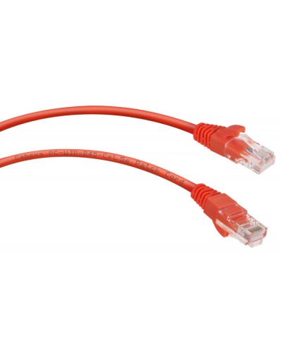 Патч-корд UTP, категория 5e, 0.5 м, неэкранированный, красный Cabeus PC-UTP-RJ45-Cat.5e-0.5m-RD в Нефтеюганске Патчкорды (медные) Pintop.ru