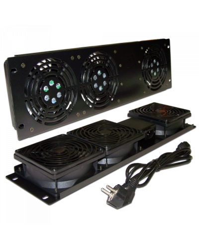 Блок 3-х вентиляторов 19 вертикальный, без термостата, 3U TWT (TWT-CB-FANV3-RACK) в Нефтеюганске Вентиляторные модули Pintop.ru