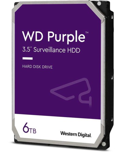 Жесткий диск Western Digital Purple HDD 6 Tb SATA-III 3.5 WD62PURZ в Нефтеюганске Жесткие диски (HDD) Pintop.ru