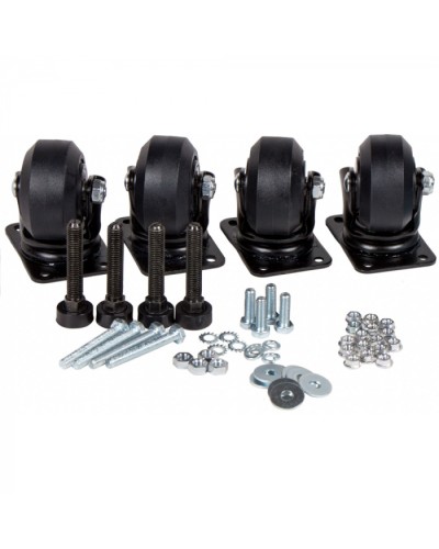 Комплект усиленных роликов и ножек для шкафов DCS LANMASTER (LAN-DC-CB-R+F-SET) в Нефтеюганске Аксессуары для стоек и шкафов Pintop.ru