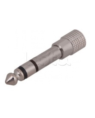 Переходник штекер 6.3мм стерео - гнездо 3.5мм стерео (металл) (50шт/уп) REXANT 14-0205 в Нефтеюганске Коннекторы Pintop.ru