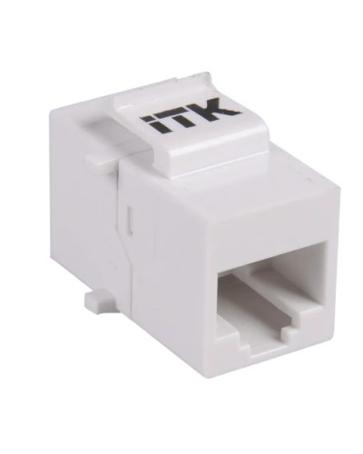 Проходной адаптер кат.5E UTP, RJ45-RJ45, тип Keystone Jack ITK CS7-1C5EU в Нефтеюганске Проходные адаптеры RJ-45 и разветвители Pintop.ru