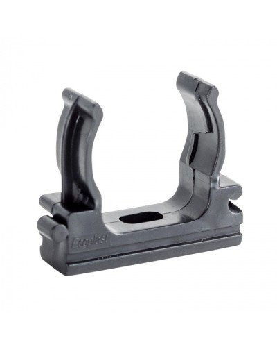 CF32G Держатель (клипса), без галогена, для труб D32мм, цвет чёрный (10шт) Экопласт (41732-10HF-BL) в Нефтеюганске Держатели, клипсы, скобы Pintop.ru