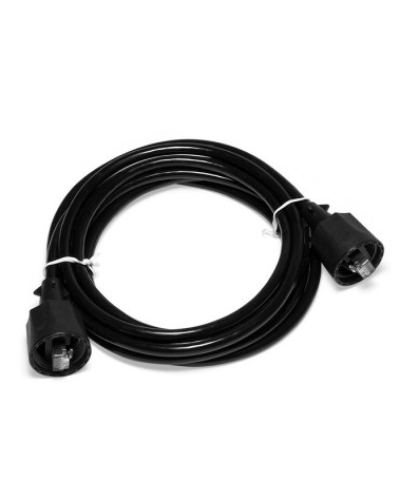 Патч-корд индустриальный RJ45 - RJ45, 4 пары, FTP, категория 5е, 2 м, черный LANMASTER LAN-S45-45-2.0-WP в Нефтеюганске Патчкорды (медные) Pintop.ru