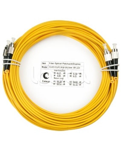 Шнур оптический SM 9/125 duplex FC/FC (10 м) Cabeus FOP(D)-9-FC-FC-10M в Нефтеюганске Патч-корды оптические Pintop.ru