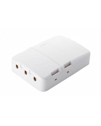 Настенная коробка 3-портовая, 2 секции, белый Eurolan (12B-13-33WT) в Нефтеюганске Розетки компьютерные и телефонные Pintop.ru