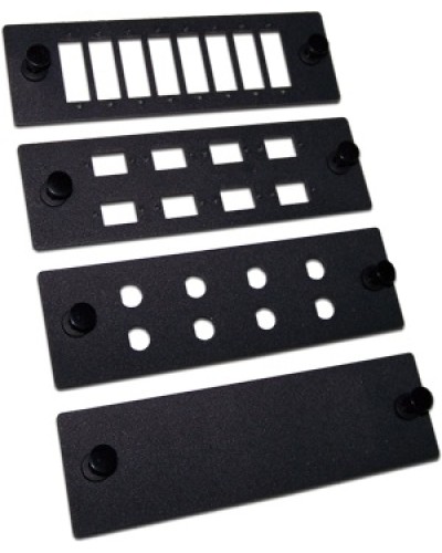 Панель адаптерная на 8 симплексных FC адаптеров, для кроссов LAN-FOBM, черная LANMASTER LAN-APM-8FC в Нефтеюганске Аксессуары для стоек и шкафов Pintop.ru