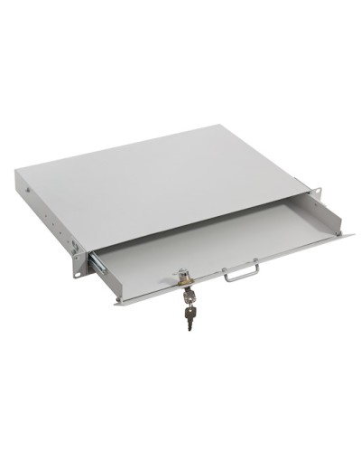 Полка под клавиатуру, выдвижная 1U TLK TLK-KB1-GY в Нефтеюганске Полки для шкафов и стоек Pintop.ru