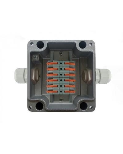 Металлическая коробка соединительная МКС 2ВК Wago «МОРОЗ»с датчиком вскрытия корпуса (тампером), IP66/IP68 Магнито-Контакт в Нефтеюганске Распределительные коробки Pintop.ru