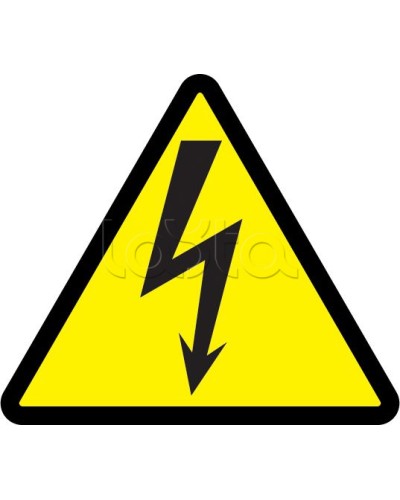 Самоклеящаяся этикетка: 85x85x85, символ Молния IEK (YPC30-MOLNI-3-096) в Нефтеюганске Дополнительное оборудование для ОПС Pintop.ru