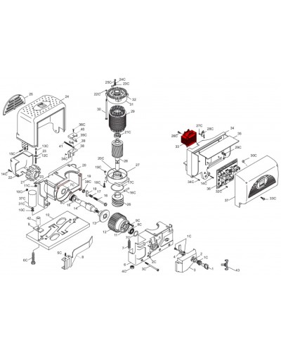 Конденсатор 20 мкФ Came 119RIR277 в Нефтеюганске Запчасти для шлагбаумов и автоматики Pintop.ru
