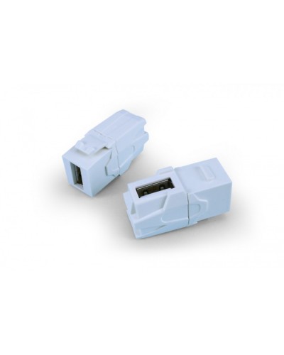 Вставка формата Keystone Jack Hyperline (KJ1-USB-VA2-WH) в Нефтеюганске Кроссы оптические Pintop.ru