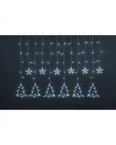Гирлянда Navigator 95 124 NGF-D033-02 (бахрома звезды и елочки CW 2.5*1м IP20) в Нефтеюганске Источники света(Лампы) Pintop.ru