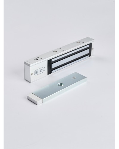 R-Lock RL-EM280-LSS - Электромагнитный замкок, 280кг, DC12/24B, цвет серебристый сатинированный алюминий RAL 7047, два датчика втроены в корпус замка: датчик Холла и магнито-контактный датчик в Нефтеюганске Электромагнитные замки Pintop.ru