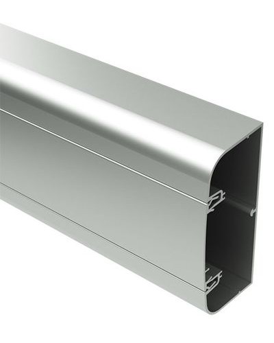 Кабель-канал алюминевый 90х50 мм (с 1 крышкой), цвет белый DKC 19599 в Нефтеюганске Кабель-канал Pintop.ru