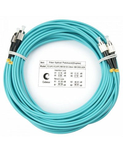Шнур оптический duplex FC-FC 50/125 mm OM3 25м LSZH Cabeus FOP-50-FC-FC-25m в Нефтеюганске Патч-корды и пигтейлы Pintop.ru
