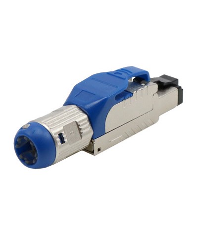 Разъем полевой оконцовки RJ-45 8P8C Hyperline PLUE-8P8C-S-C8-SH-BL в Нефтеюганске Коннекторы и разъемы Pintop.ru