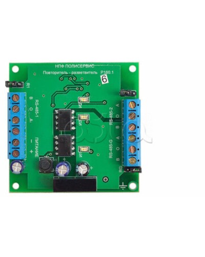 Модуль повторителя-разветвителя Полисервис RS-485/RS-485 в Нефтеюганске Модули сопряжения Pintop.ru
