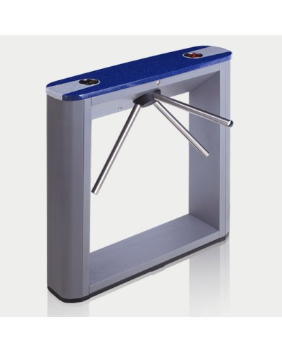 Турникет тумбовый электромеханический со стандартными планками, синей крышкой PERCo-TTD-03.1G (стандартные планки, синяя крышка) в Нефтеюганске Турникеты Pintop.ru