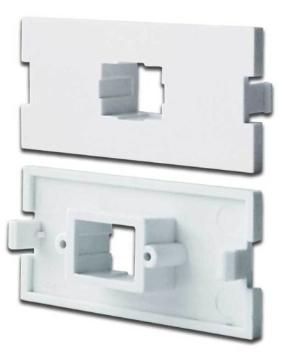 Вставка модульная под SC симплексный адаптер в розетку LAN-MB, белая LANMASTER LAN-MBP-1SC-WH в Нефтеюганске Коннекторы Pintop.ru