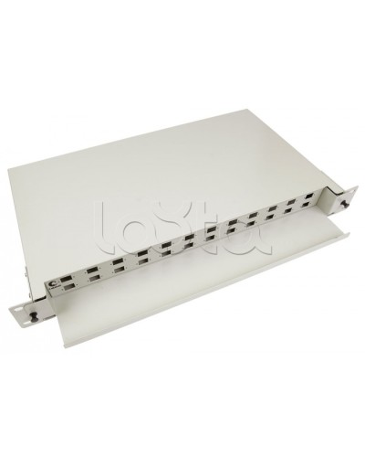 Бокс оптический 19, 1U на 24 SC/2xLC порта Cabeus ODF-19-24-SC в Нефтеюганске Кросс оптический Pintop.ru