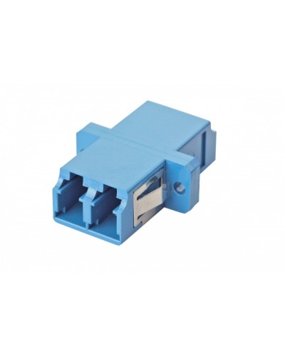 Оптический адаптер OS2, дуплекс LC, с фланцами, синий Eurolan (36A-S2-2L-02BU) в Нефтеюганске Проходные адаптеры и розетки оптические Pintop.ru
