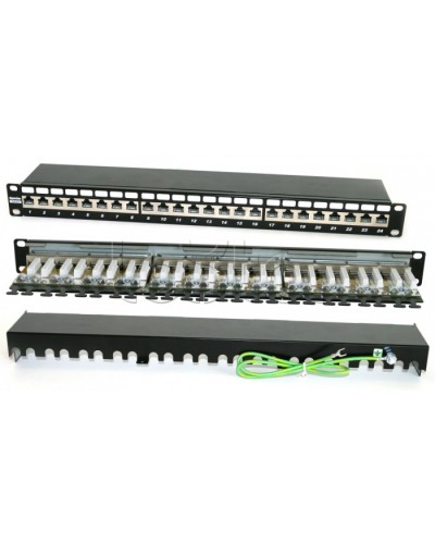 Патч-панель Hyperline PP2-19-24-8P8C-C6A-SH-110D в Нефтеюганске Патч панель Pintop.ru