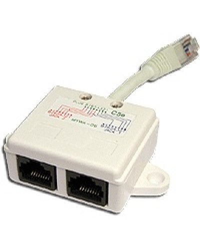 Y-адаптер 1 телефонный и 1 компьютерный порт TWT TWT-Y-E2-U2 в Нефтеюганске Проходные адаптеры Pintop.ru