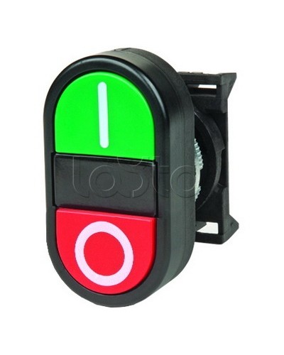 Кнопка двойная плоская, черная DKC ABFTM в Нефтеюганске Кнопки выхода Pintop.ru